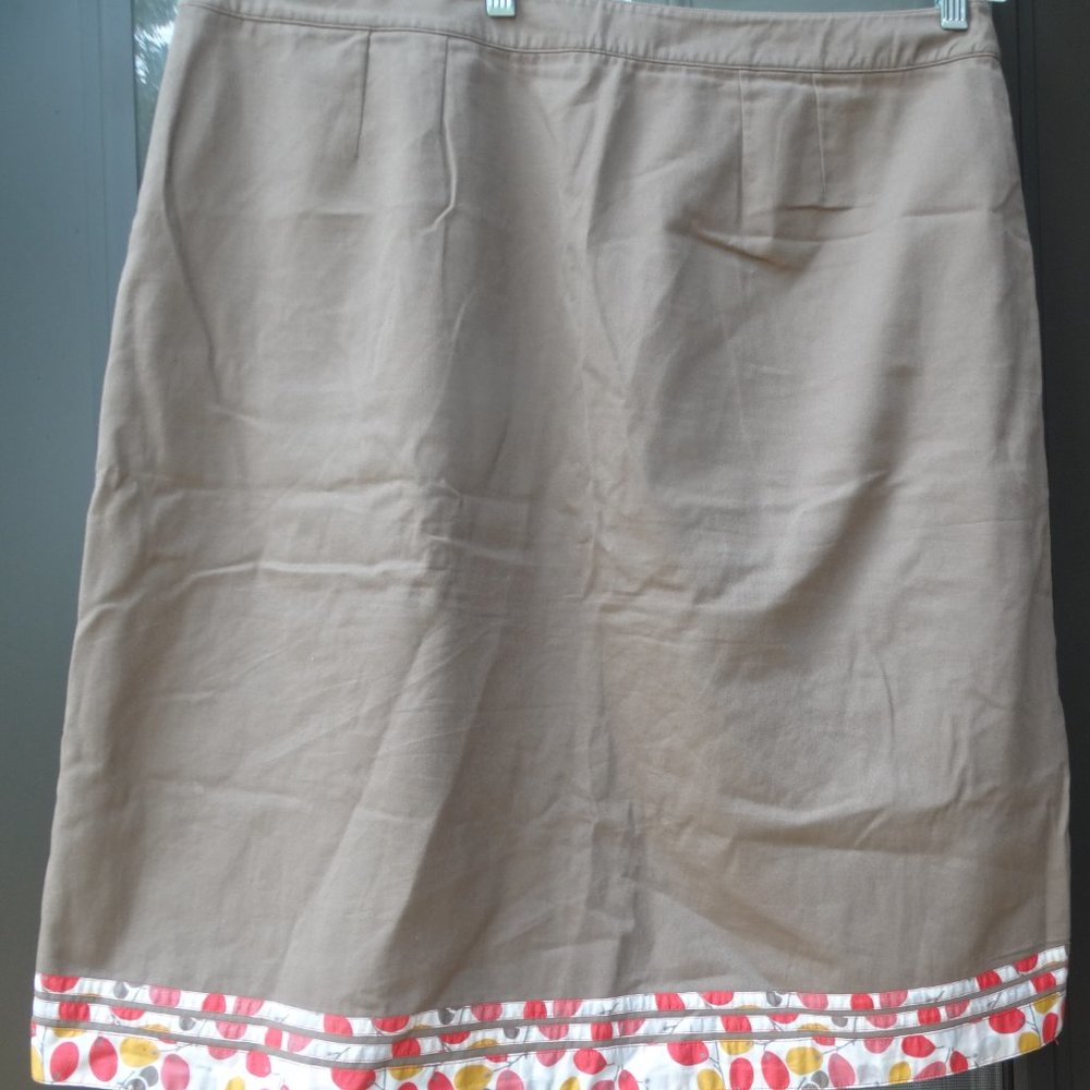 Boden Multicolor Embroidered Floral Skirt 14L - Picture 8 of 10